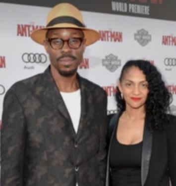 Stoney Alexander former husband Wood Harris with his wife in an event.
